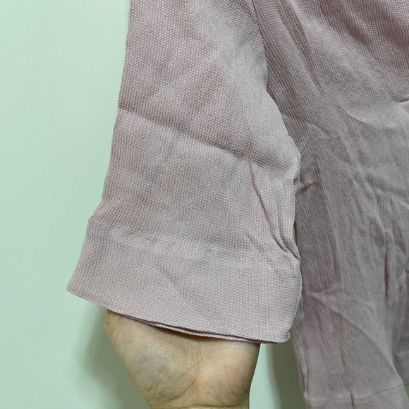 COS Cross Over Front V-neck Pale Pink Blouse sz 4 - Picture 6 of 12